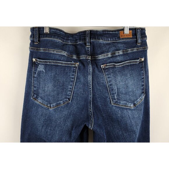 Judy Blue Jeans Womens Plus 16W Blue Slim Fit Denim (34x28) JB82128DK-PL - Picture 9 of 11